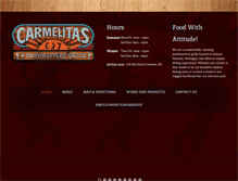 Tablet Screenshot of carmelitasasouthwesterngrille.com